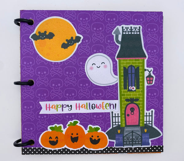 Premade Halloween Scrapbook Photo Album