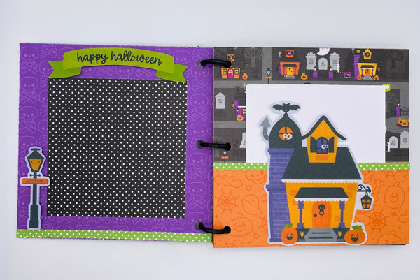 Premade Halloween Scrapbook Photo Album