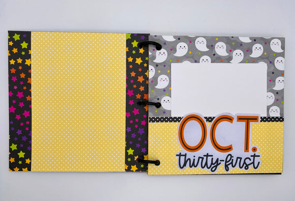 Premade Halloween Scrapbook Photo Album