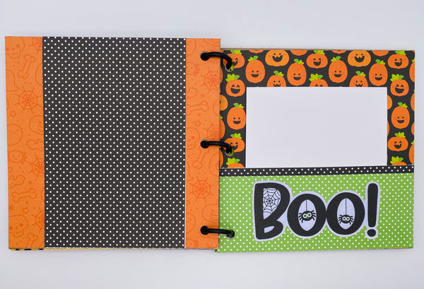 Premade Halloween Scrapbook Photo Album