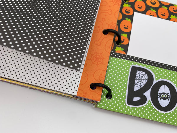 Premade Halloween Scrapbook Photo Album