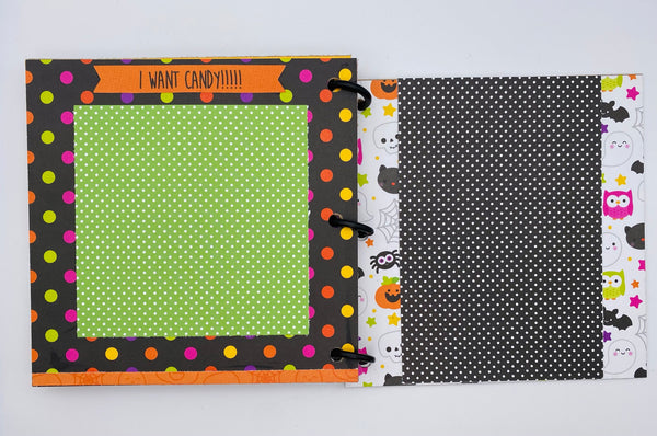 Premade Halloween Scrapbook Photo Album