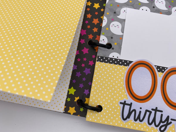 Premade Halloween Scrapbook Photo Album