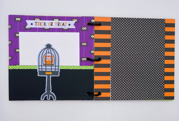Premade Halloween Scrapbook Photo Album