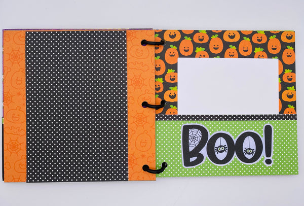 Premade Halloween Scrapbook Photo Album
