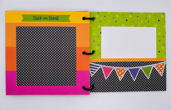 Premade Halloween Scrapbook Photo Album