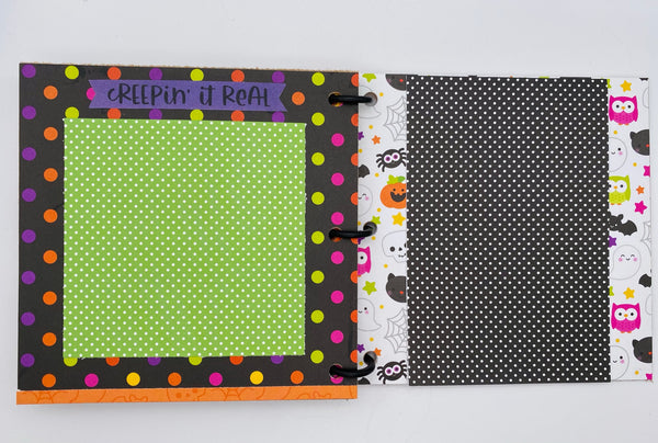 Premade Halloween Scrapbook Photo Album