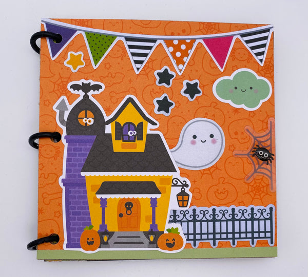 Premade Halloween Scrapbook Photo Album