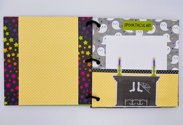 Premade Halloween Scrapbook Photo Album