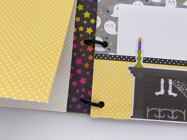Premade Halloween Scrapbook Photo Album
