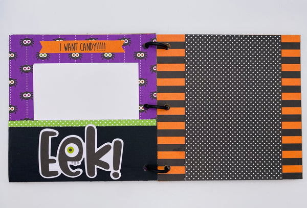 Premade Halloween Scrapbook Photo Album