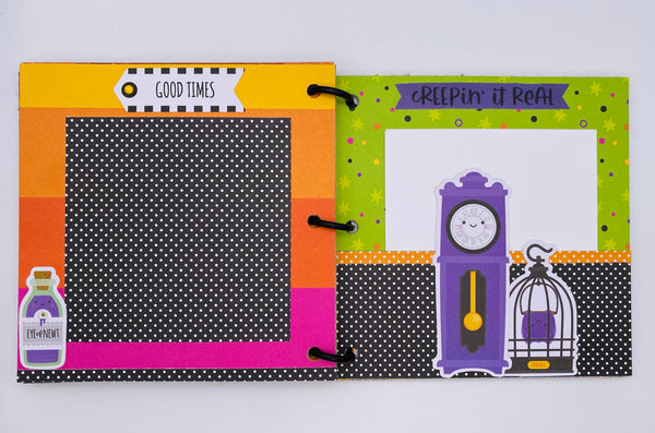 Premade Halloween Scrapbook Photo Album