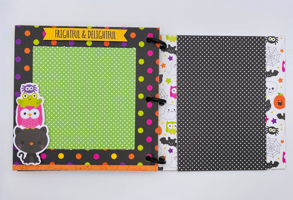 Premade Halloween Scrapbook Photo Album