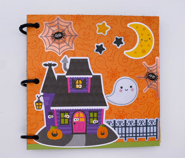 Premade Halloween Scrapbook Photo Album