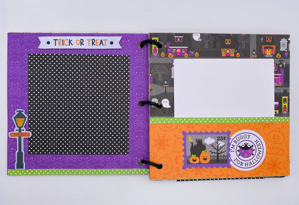 Premade Halloween Scrapbook Photo Album