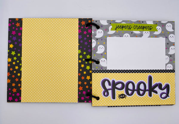 Premade Halloween Scrapbook Photo Album