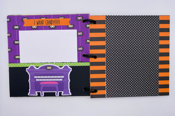 Premade Halloween Scrapbook Photo Album