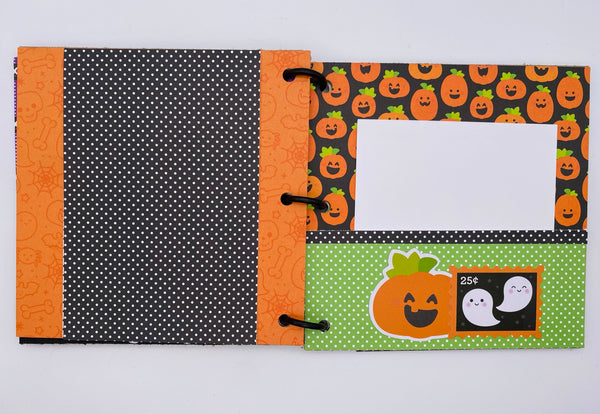Premade Halloween Scrapbook Photo Album
