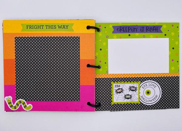 Premade Halloween Scrapbook Photo Album