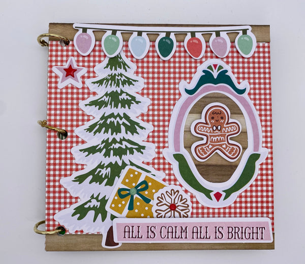Premade Christmas Scrapbook Photo Album