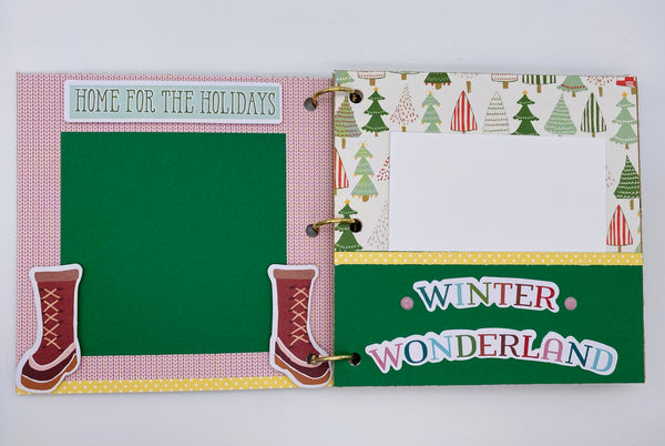 Premade Christmas Scrapbook Photo Album