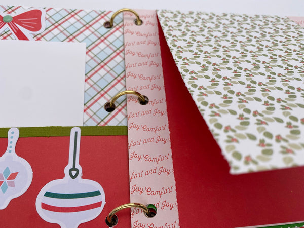 Premade Christmas Scrapbook Photo Album