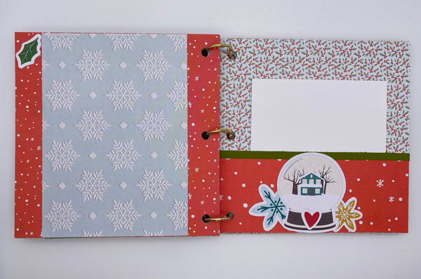 Premade Christmas Scrapbook Photo Album