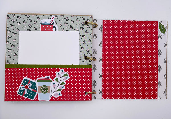 Premade Christmas Scrapbook Photo Album