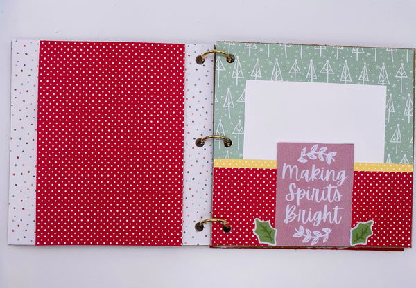 Premade Christmas Scrapbook Photo Album