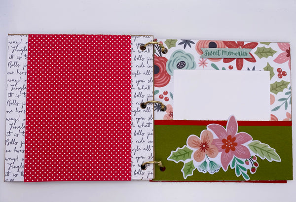 Premade Christmas Scrapbook Photo Album