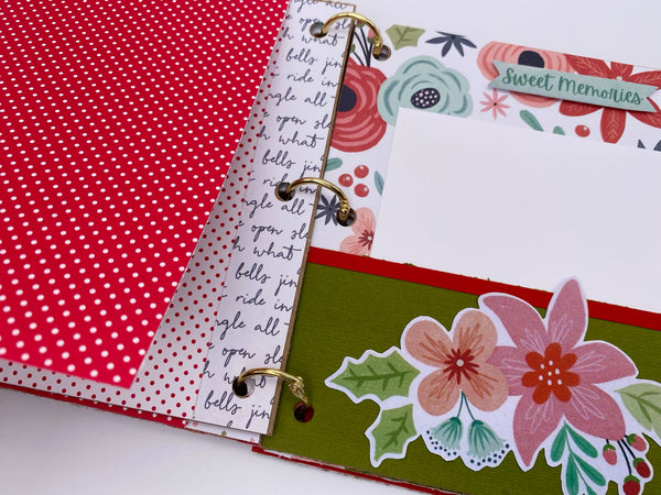 Premade Christmas Scrapbook Photo Album