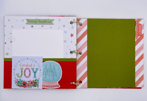 Premade Christmas Scrapbook Photo Album