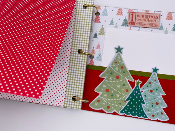 Premade Christmas Scrapbook Photo Album