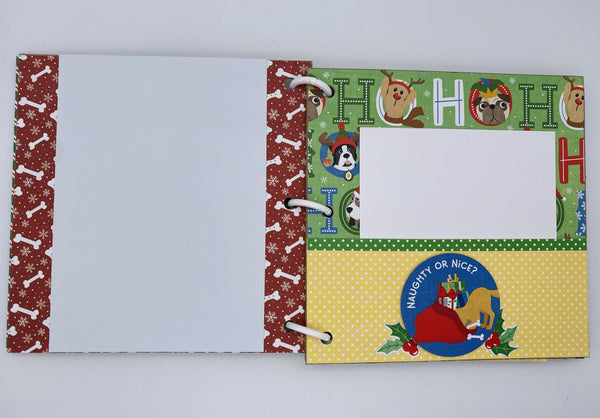 Premade Dog Christmas Scrapbook Photo Album