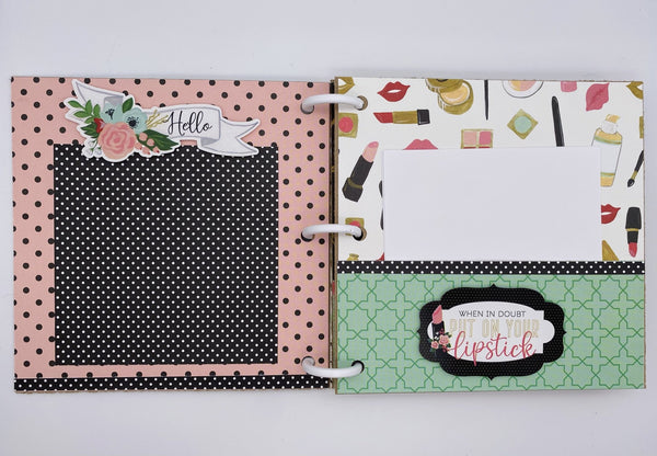 Premade Glam Girl Scrapbook Photo Album