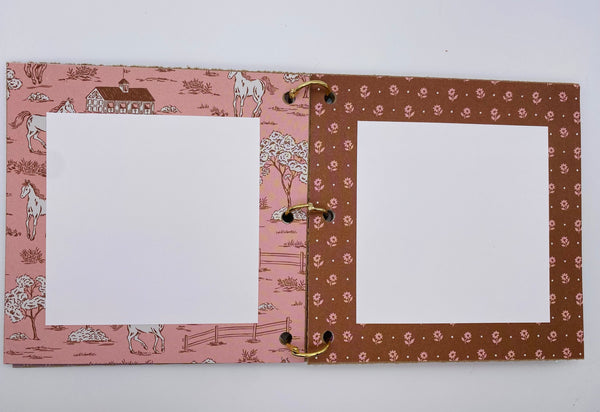 Premade Horse Theme Scrapbook Photo Album