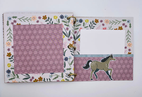 Premade Horse Theme Scrapbook Photo Album