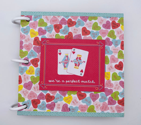 Premade Valentine Scrapbook Photo Album