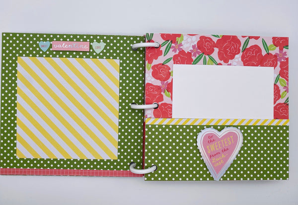 Premade Valentine Scrapbook Photo Album