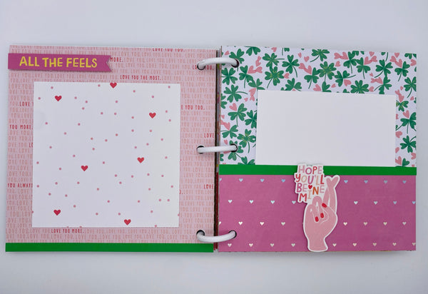 Premade Valentine Scrapbook Photo Album