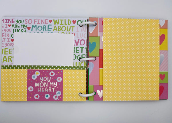 Premade Valentine Scrapbook Photo Album