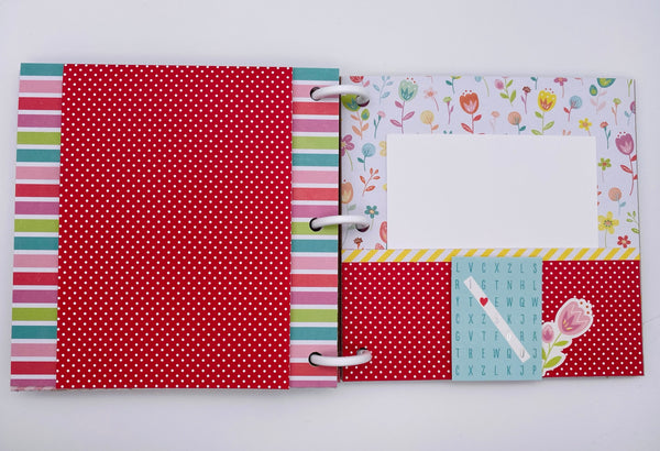 Premade Valentine Scrapbook Photo Album