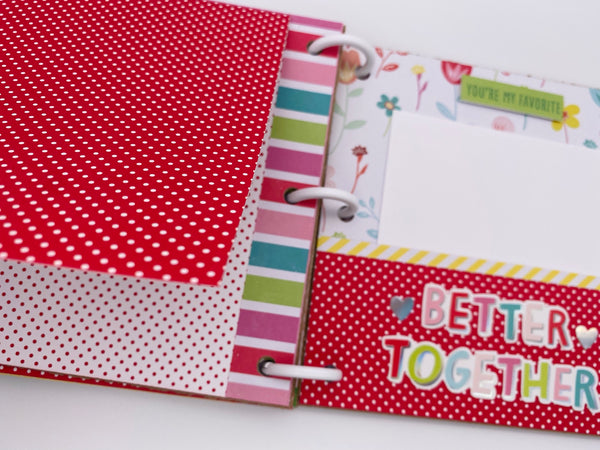 Premade Anniversary Scrapbook Photo Album
