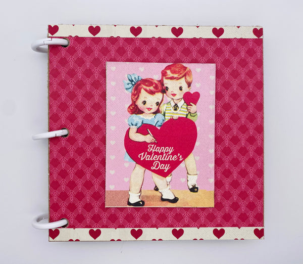 Premade Valentine's Day Scrapbook Photo Album