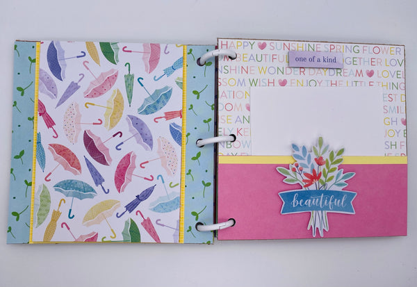 Premade Girl Scrapbook Photo Album