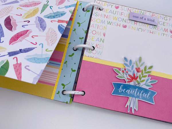 Premade Girl Scrapbook Photo Album