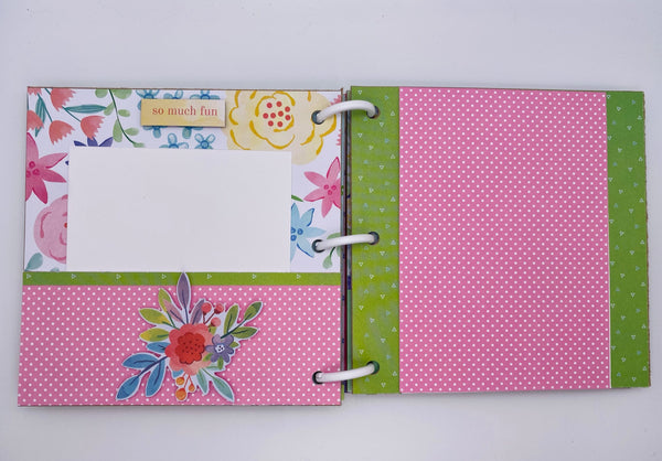 Premade Girl Scrapbook Photo Album