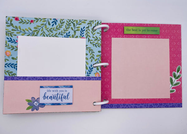 Premade Girl Scrapbook Photo Album