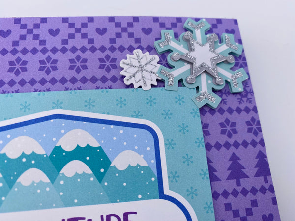 Premade Winter Ski Trip Scrapbook Photo Album