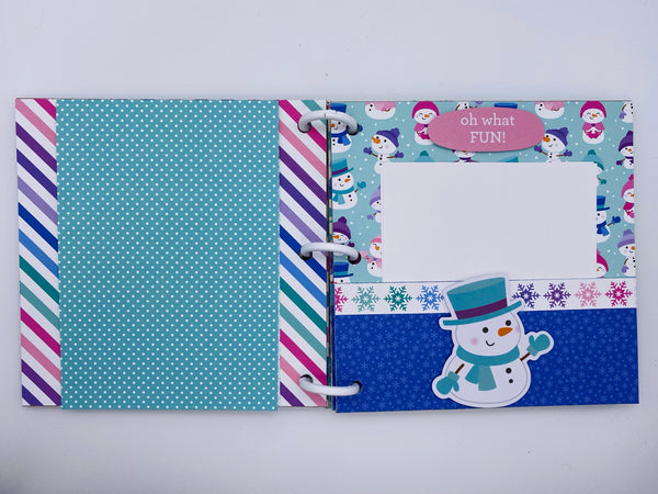 Premade Winter Ski Trip Scrapbook Photo Album